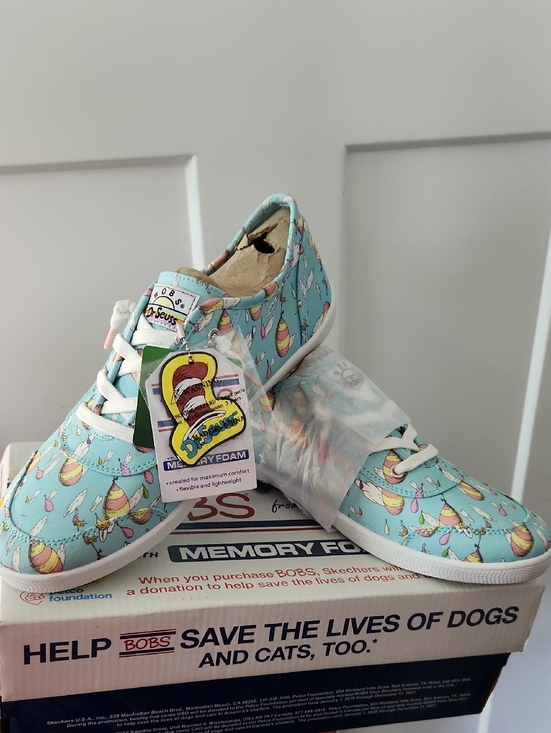 Skechers Shoes - Skechers Light Blue Printed Women's Sneakers